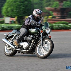 Triumph Thruxton in action