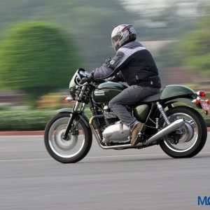 Triumph Thruxton in action