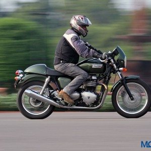 Triumph Thruxton in action