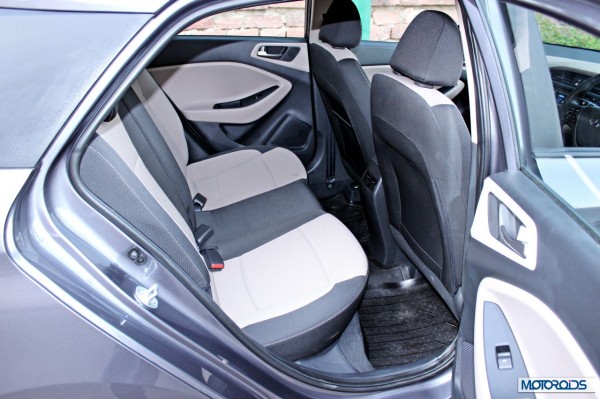 Hyundai Elite i20 back seat