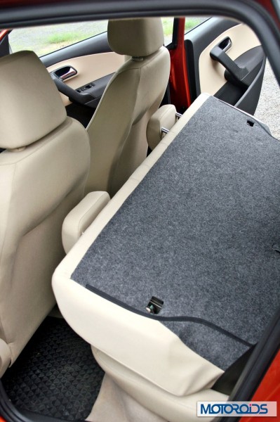 New 2014 Volkswagen Polo 1.5 TDI back rest folded