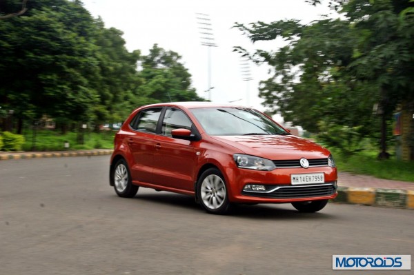 New 2014 Volkswagen Polo 1.5 TDI cornering left 3