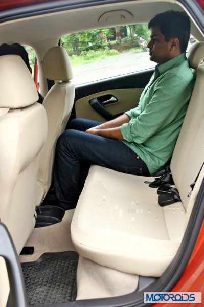 New 2014 Volkswagen Polo 1.5 TDI rear seat legroom