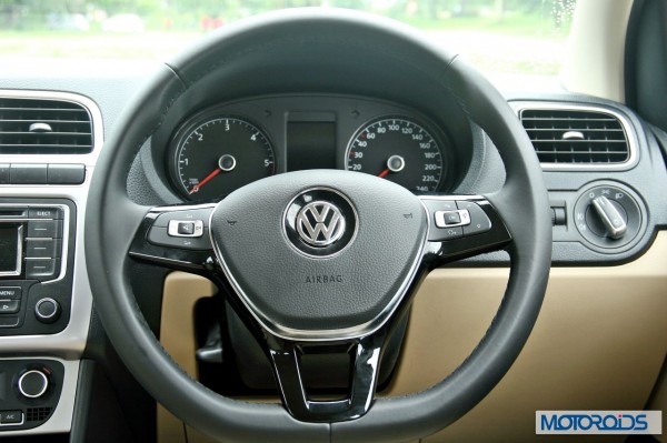 New 2014 Volkswagen Polo 1.5 TDI steering wheel