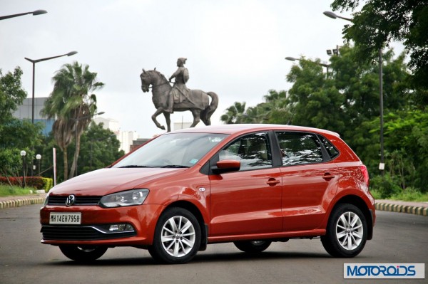 New 2014 Volkswagen Polo 1.5 TDI with Shivaji in background