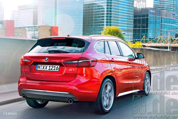 Next-Gen BMW X1 Rear Rendered