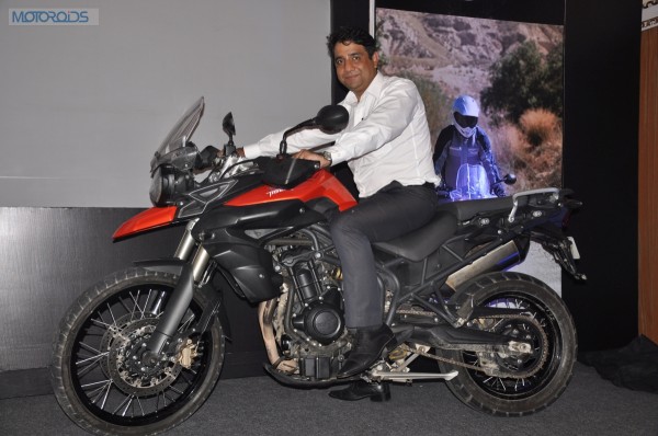 Vimal Sumbly, MD, Triump Motorcycles India on the Tiger 800 XC