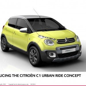 Paris Motor Show Citroen C Urban Ride Concept