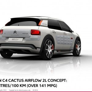 Paris Motor Show Citroen C Cactus Airflow Concept