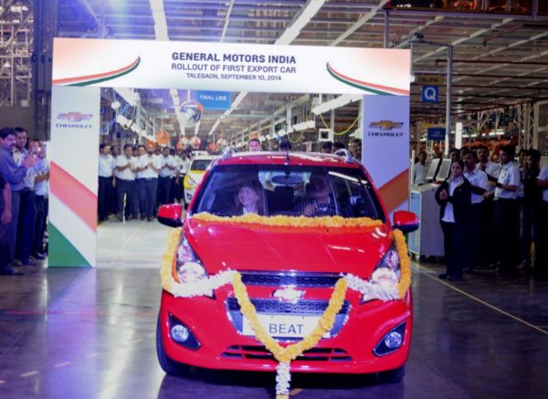 First Chevrolet vehicle to be exported from India