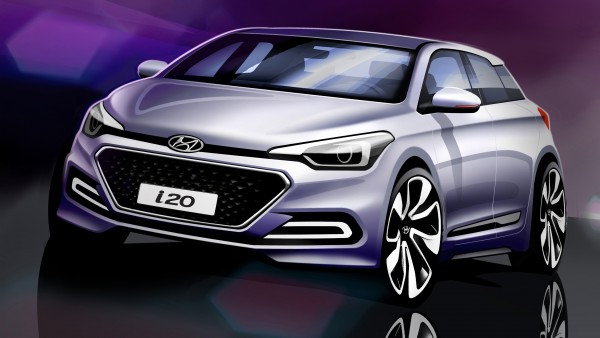 Hyundai Elite i20 design sketch (2)