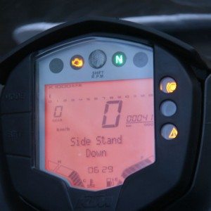 KTM RC Review Instrument Cluster