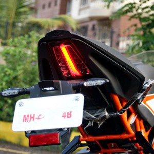 KTM RC Review Number Plate Holder Close Up