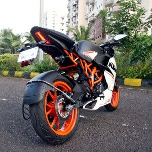 KTM RC Review Rear Three Quarters