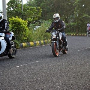 KTM RC vs Kawasaki Ninja  vs KTM Duke