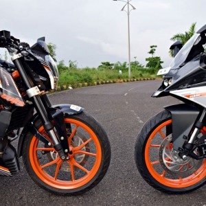 KTM RC vs Kawasaki Ninja  vs KTM Duke