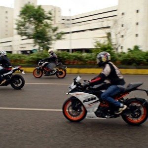 KTM RC vs Kawasaki Ninja  vs KTM Duke