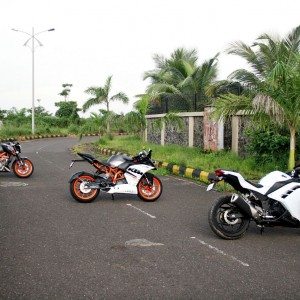 KTM RC vs Kawasaki Ninja  vs KTM Duke