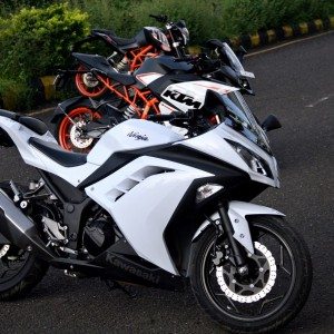 KTM RC vs Kawasaki Ninja  vs KTM Duke