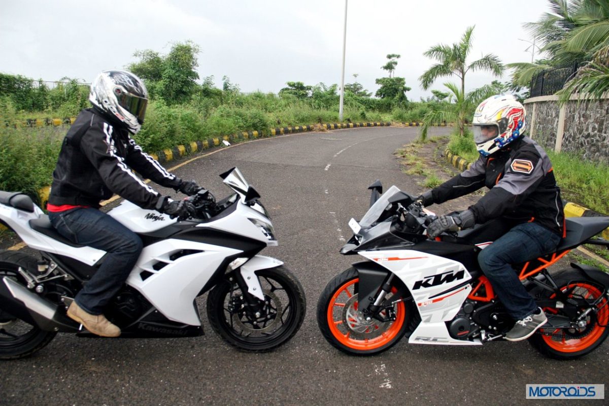 KTM RC vs Kawasaki Ninja  vs KTM Duke