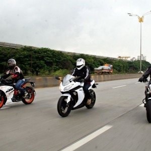 KTM RC vs Kawasaki Ninja  vs KTM Duke