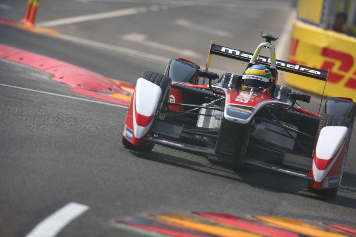 Karun Chandhok ends fifth Bruno Senna unlucky at inaugural Formula E race