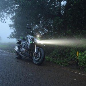 Kawasaki Z powerful lights
