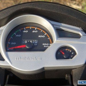 Mahindra Gusto instrument panel