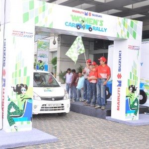 Maruti Suzuki women car rally in New Delhi