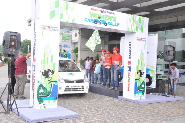 Maruti Suzuki women car rally in New Delhi 1