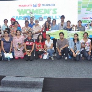 Maruti Suzuki women car rally in New Delhi