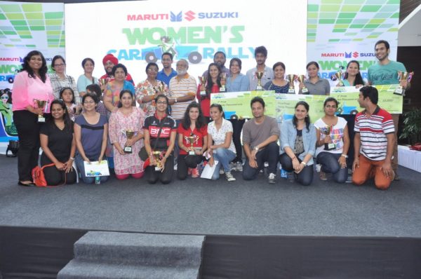 Maruti Suzuki women car rally in New Delhi 2