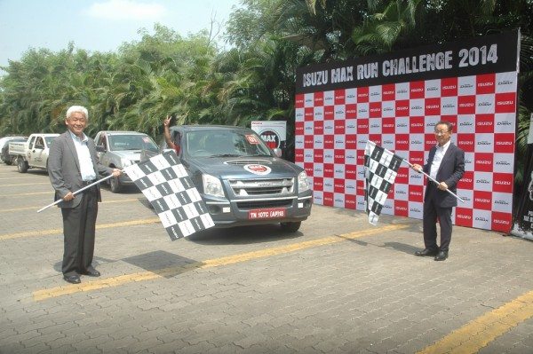 Mr. Shigeru Wakabayashi, DMD & Mr. Takashi Kikuchi, President & MD, Isuzu Motors India at the culmination of Isuzu Max Run Challenge (L to R)