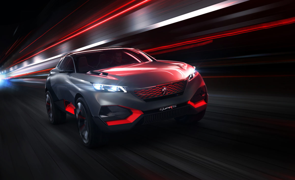 Peugeot Quartz Hybrid Crossover Concept Images and Details