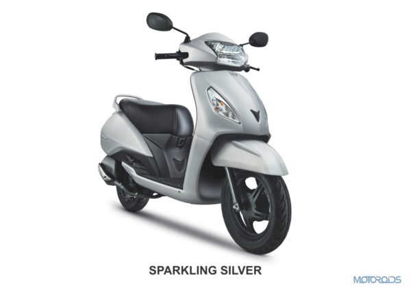 SPARKLING SILVER - TVS Jupiter