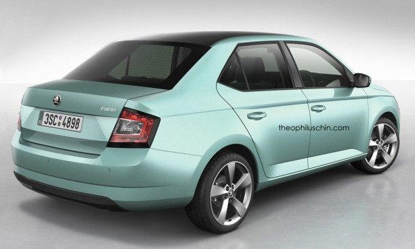 Skoda Fabia Sedan Rendered- makes terrific sense for India (2)