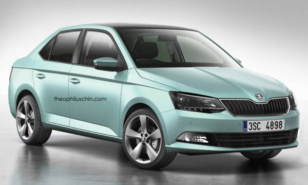 Skoda Fabia Sedan Rendered makes terrific sense for India