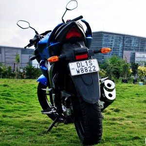 Suzuki Gixxer  Review Image Rear View