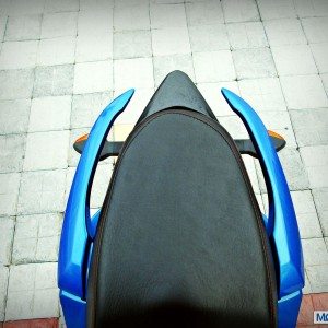 Suzuki Gixxer  Review Pillion Seat Grab Bar