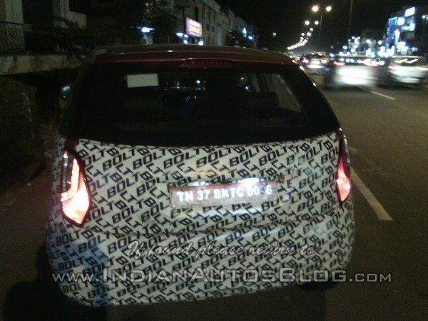 Tata Bolt's LED tail lamp glow pattern revealed (1)