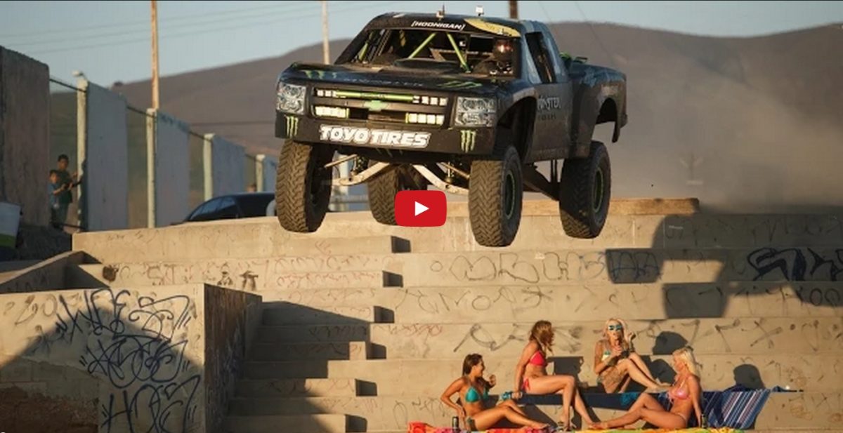 Video Watch a Baja champ play with his Monster trophy truck