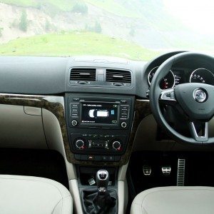 new  Skoda yeti dashboard