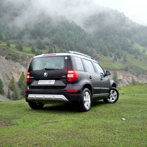 new  Skoda yeti rear