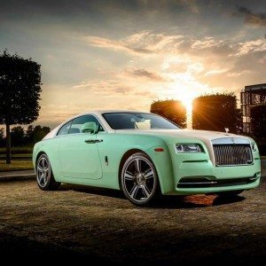 Rolls RoyceWraithFinishedinLimeGreenCommissionedbyMichaelFux