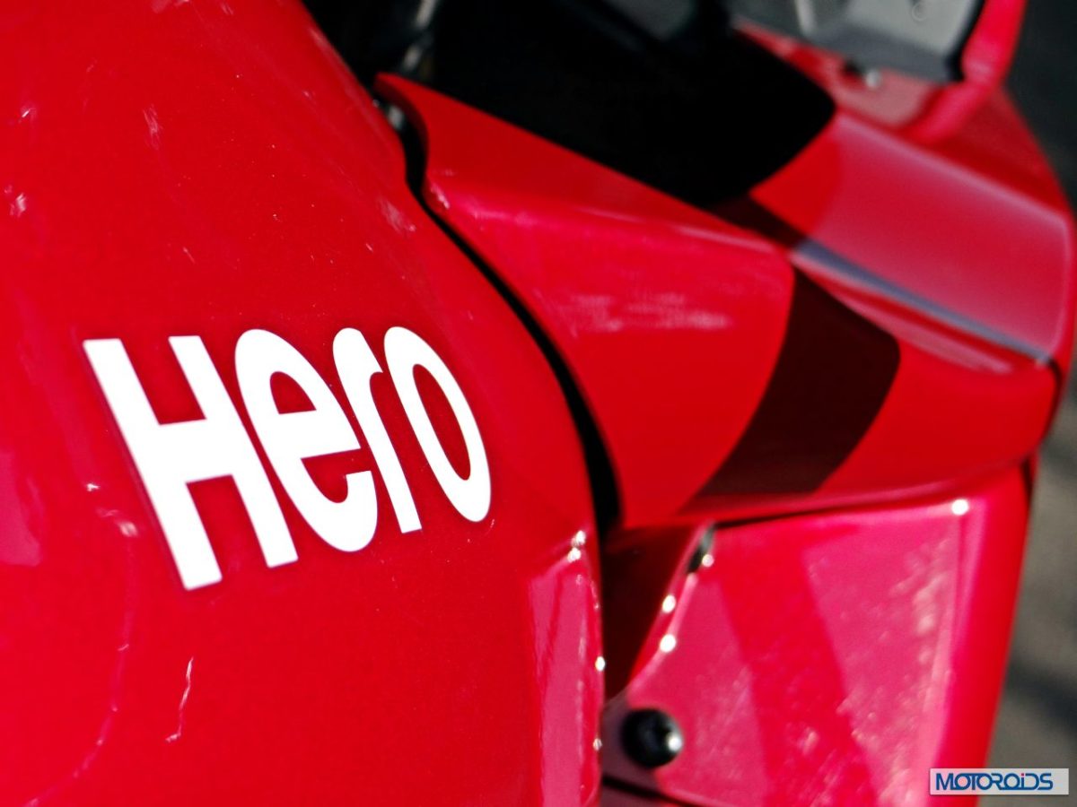 Hero MotoCorp Karizma ZMR Review Hero Logo on Tank