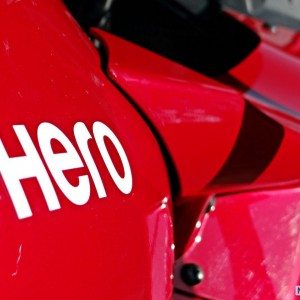 Hero MotoCorp Karizma ZMR Review Hero Logo on Tank