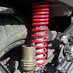 Hero MotoCorp Karizma ZMR Review Rear Suspension