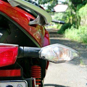 Hero MotoCorp Karizma ZMR Review Rear Turn Indicator