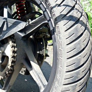 Hero MotoCorp Karizma ZMR Review Rear Tyre