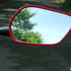 Hero MotoCorp Karizma ZMR Review Rear view Mirror